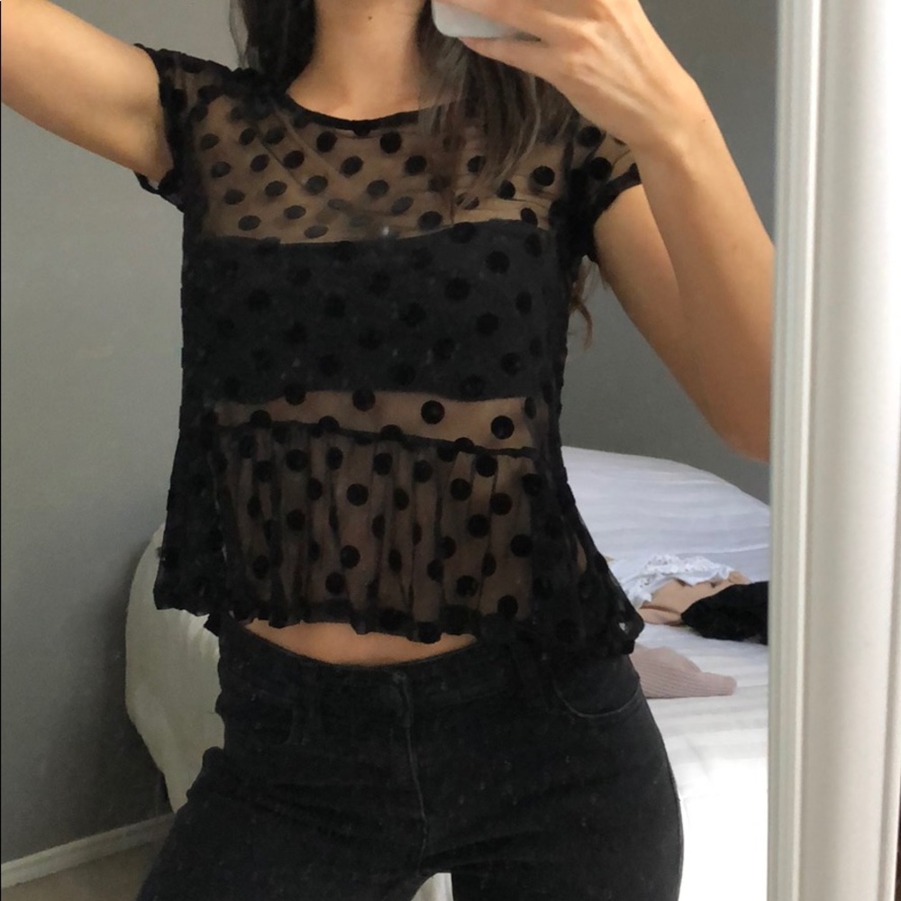 Polka dot top